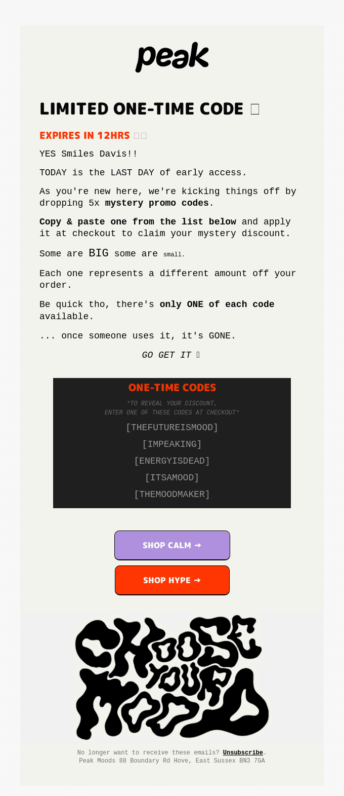 This expires in 12hrs  ⏳🌙