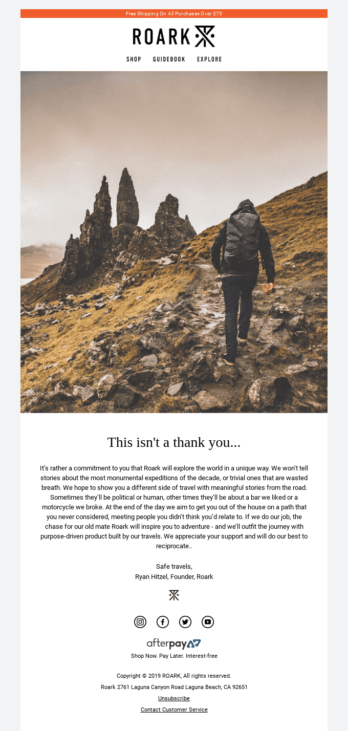 This isn't a thank you...