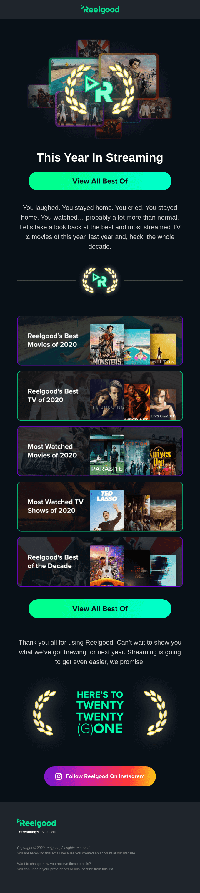 This Year in Streaming  🏆