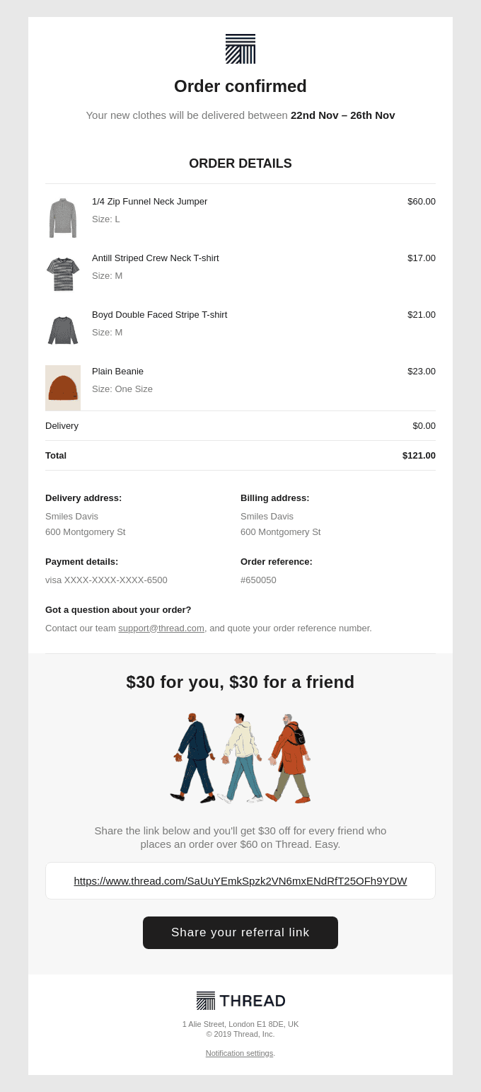 Thread: Order received (#650050)