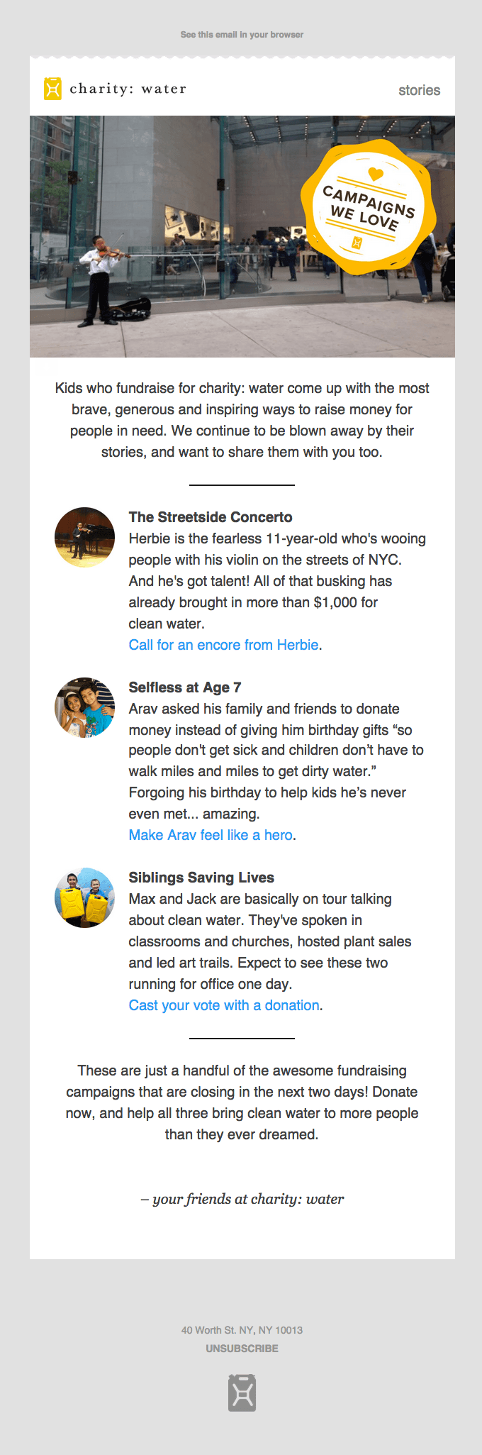 Three amazing fundraisers under the age of 11