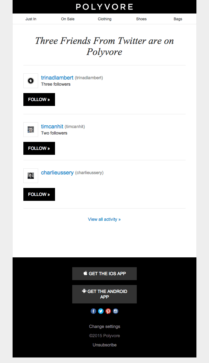 Three Friends From Twitter are on Polyvore