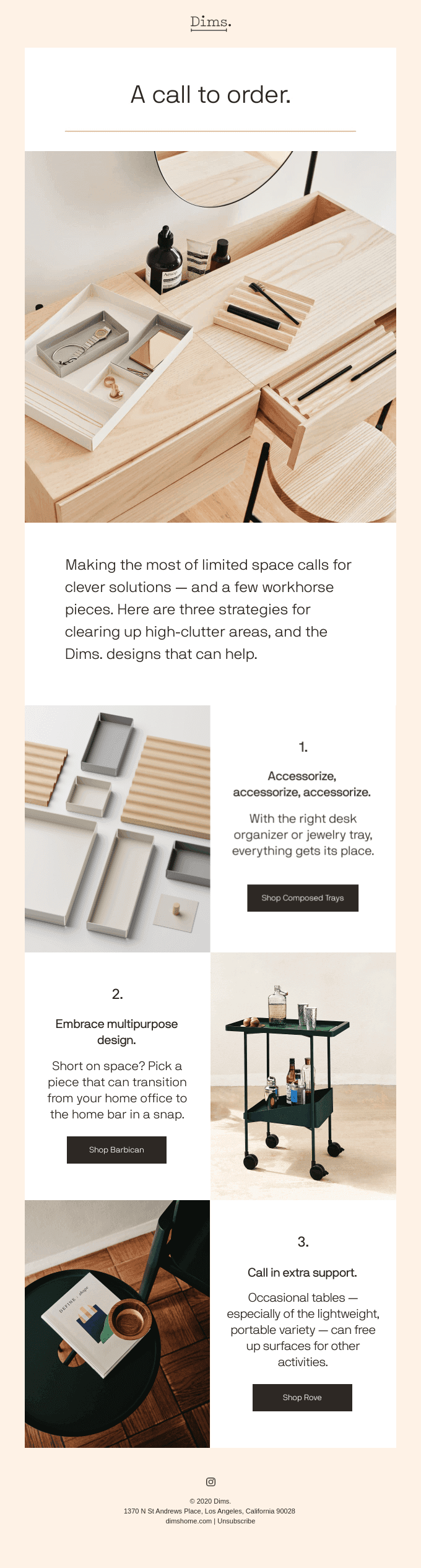 Three ways to get organized.