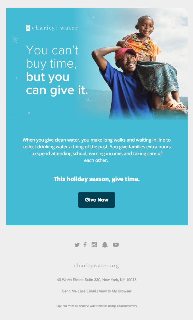Time to give