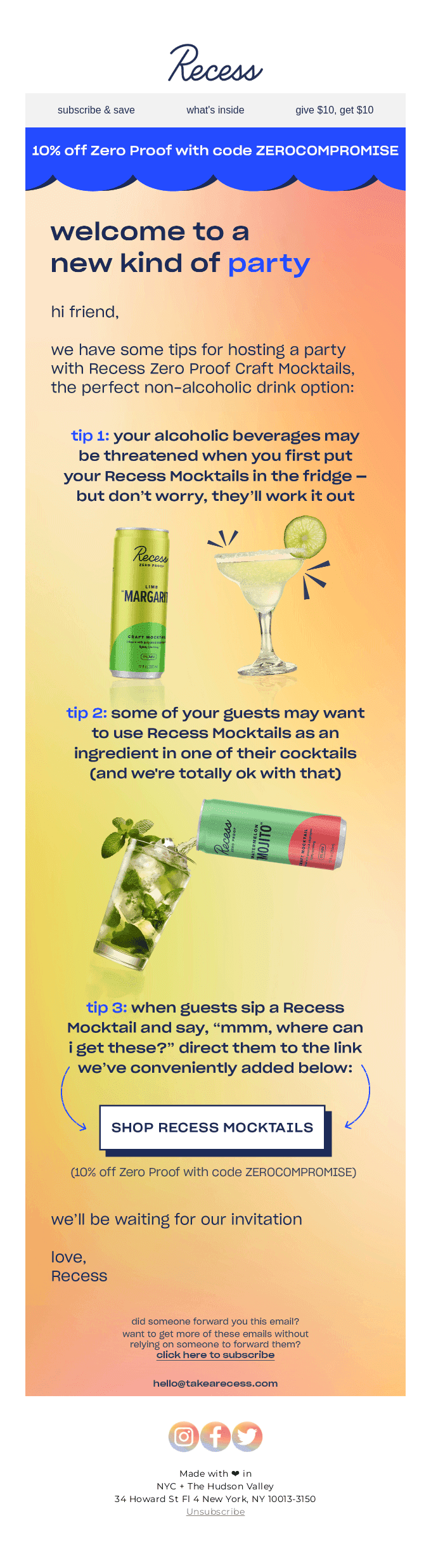 tips for your next party