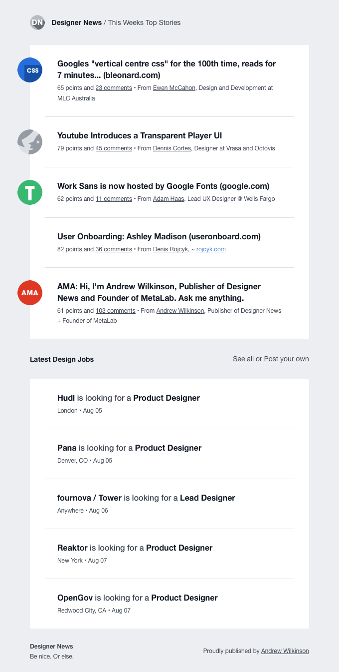 [DN] Top Stories for the Week of Aug 03, 2015.