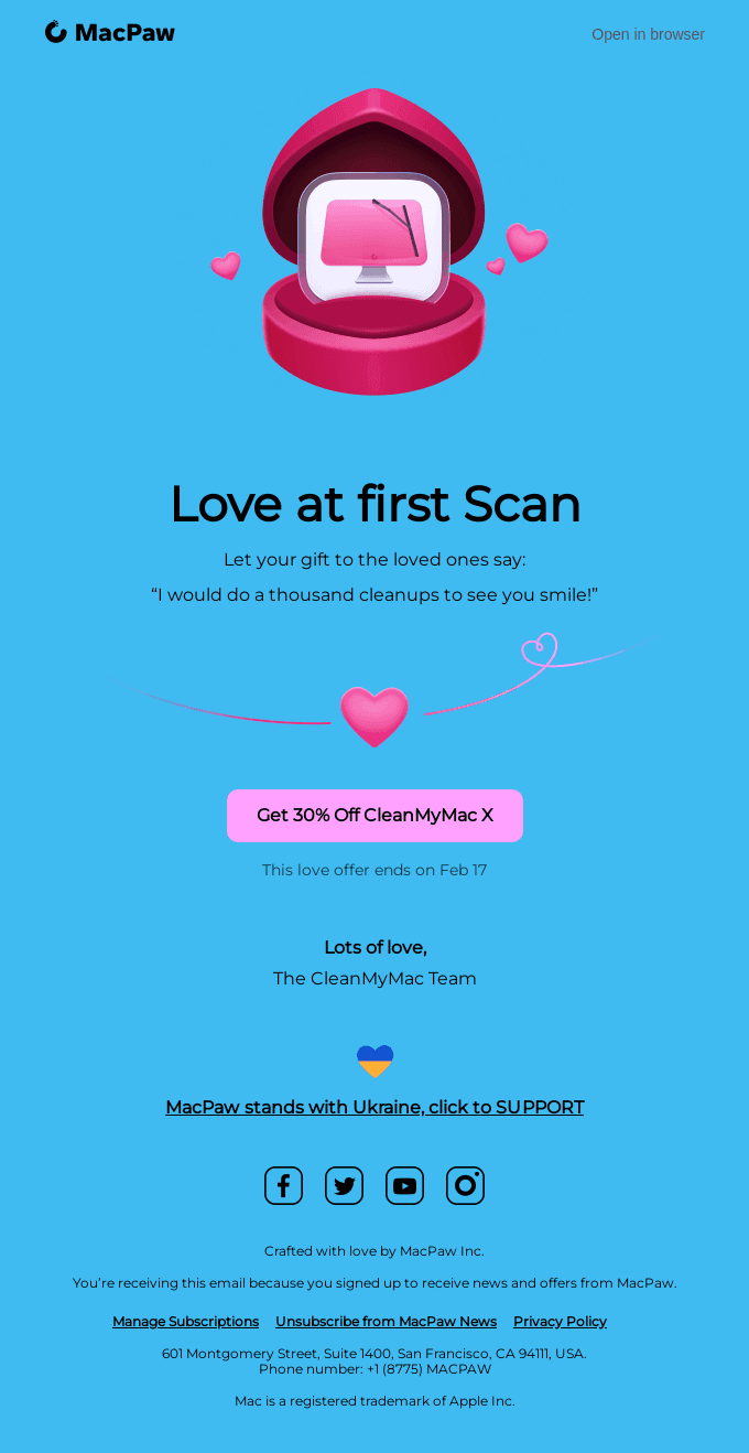 Try gift that speaks LOVE
