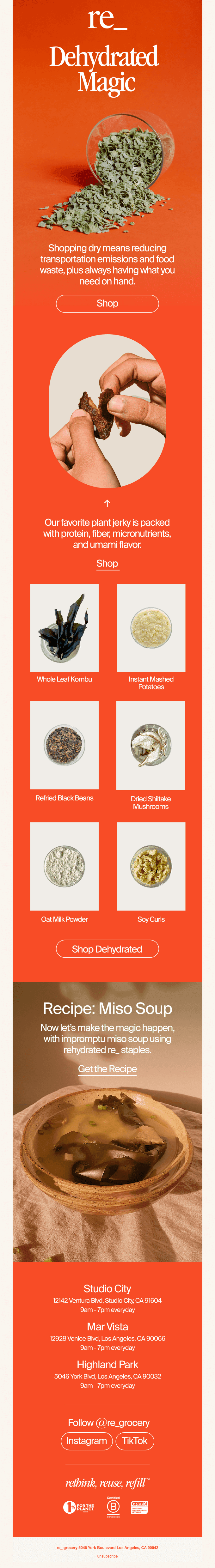 Try it dehydrated