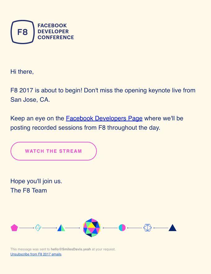 Tune in Now to Watch F8 Live!