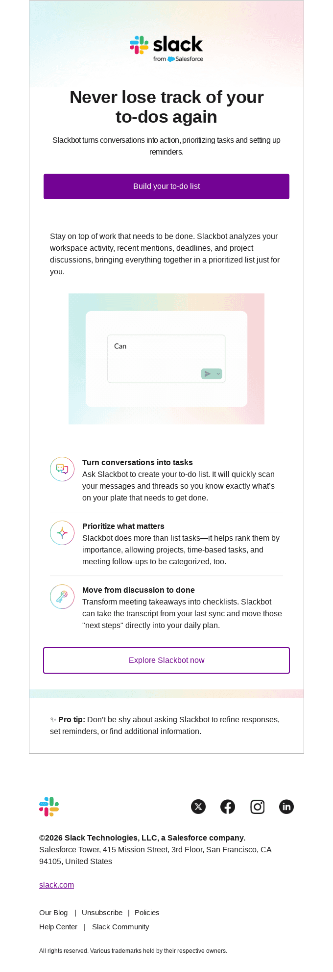 Turn conversations into action ✏️