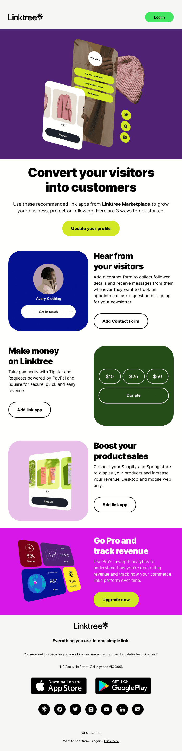 Turn visitors into customers 💰