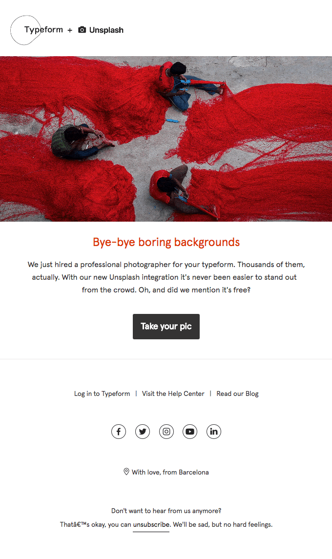 Typeform + Unsplash GIF