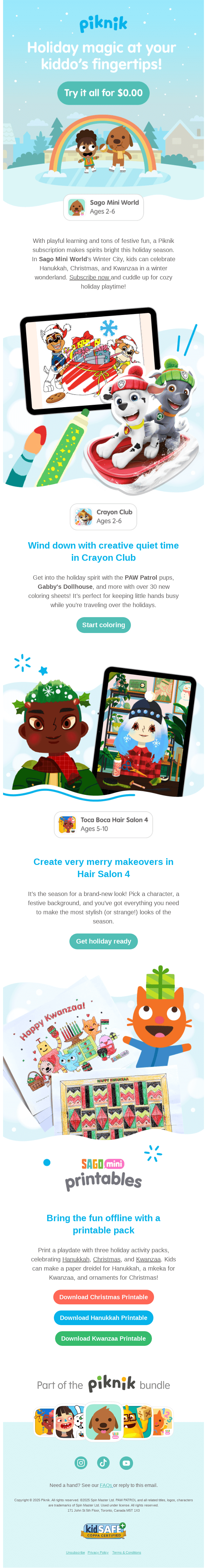 Unwrap a cozy holiday playdate! 🎁