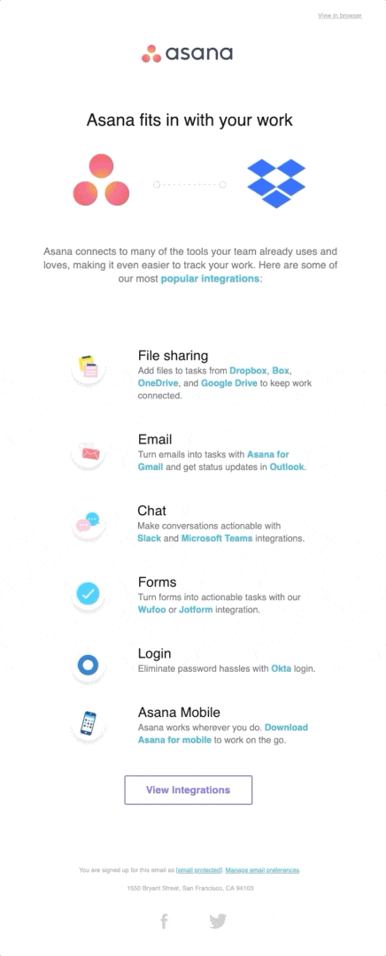 Use Asana with tools you love