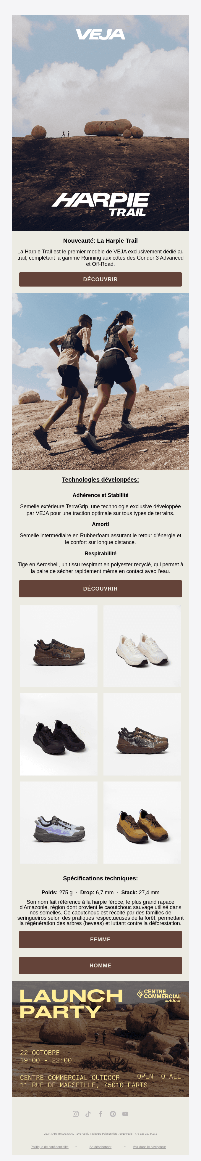 Nouveauté : La Harpie Trail