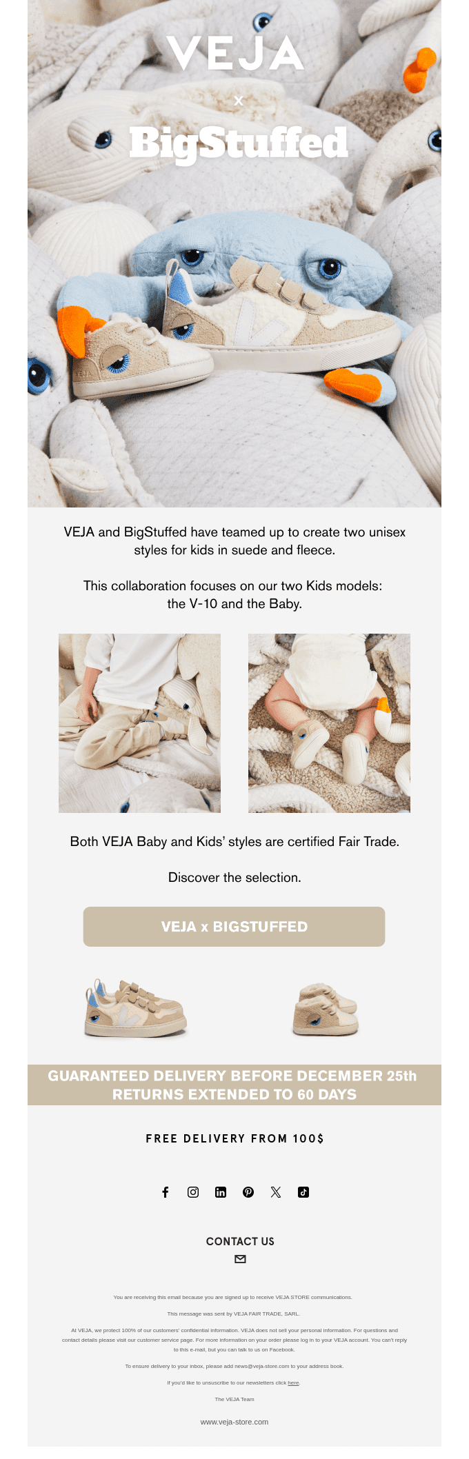 VEJA x BigStuffed