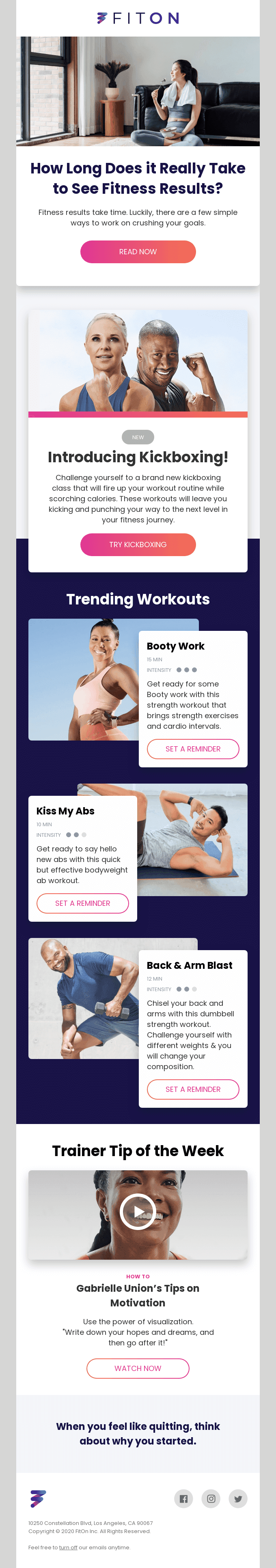Want fitness results faster?