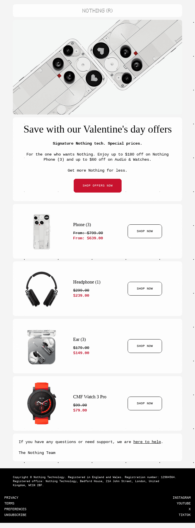 Want up to 25% off Nothing?