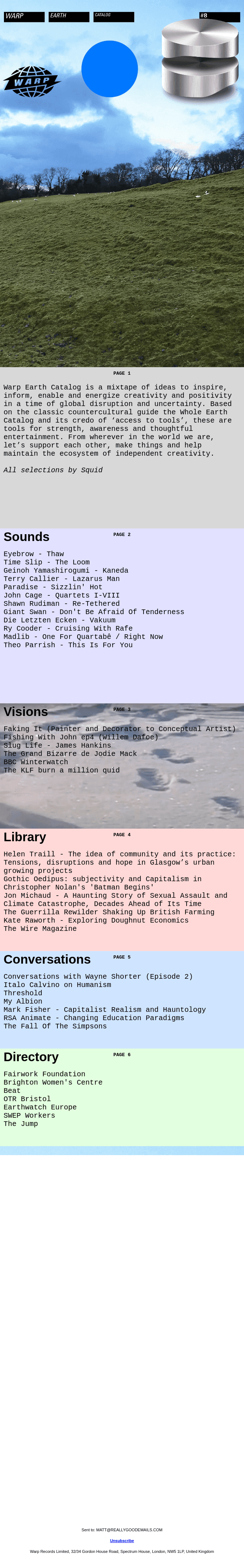 Warp Earth Catalog 08