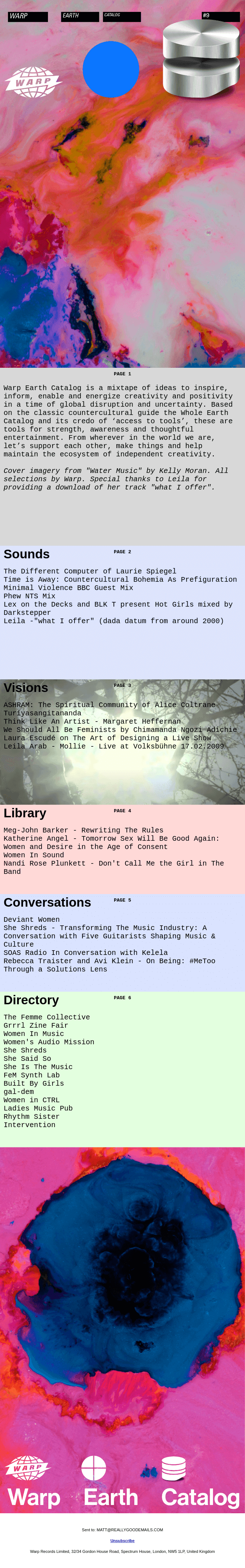 Warp Earth Catalog 09