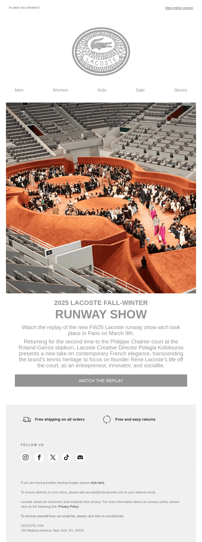 Watch the Fashion Show Replay