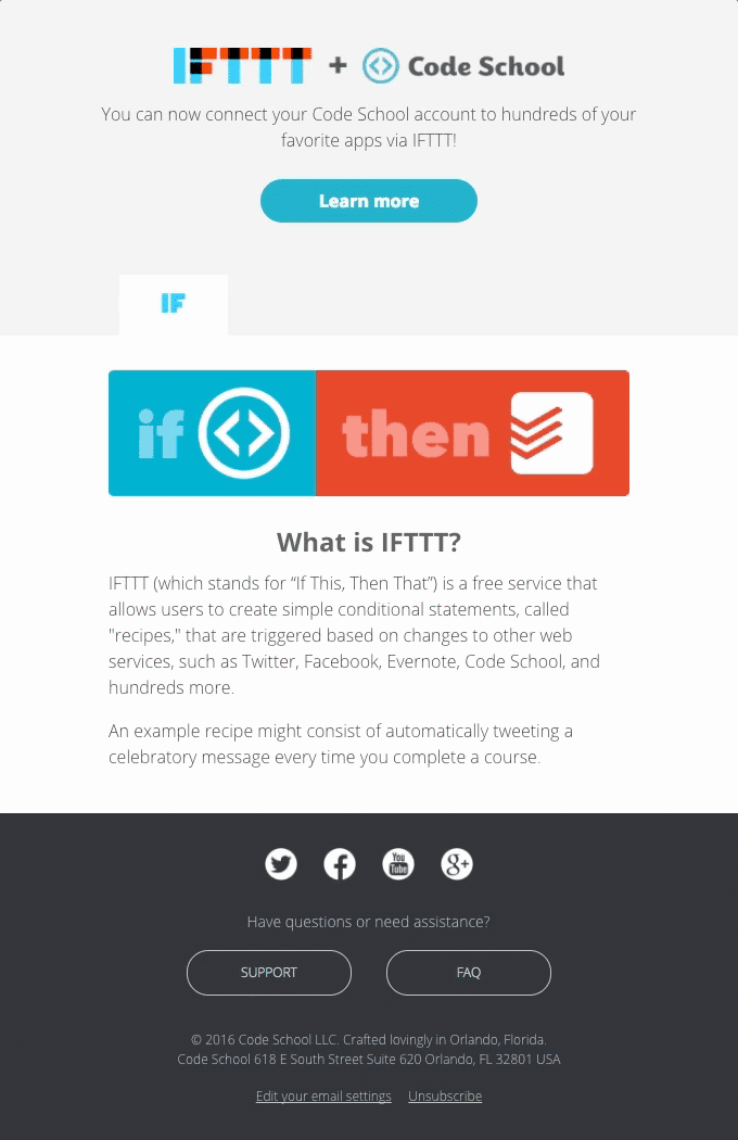 We’re now on IFTTT!