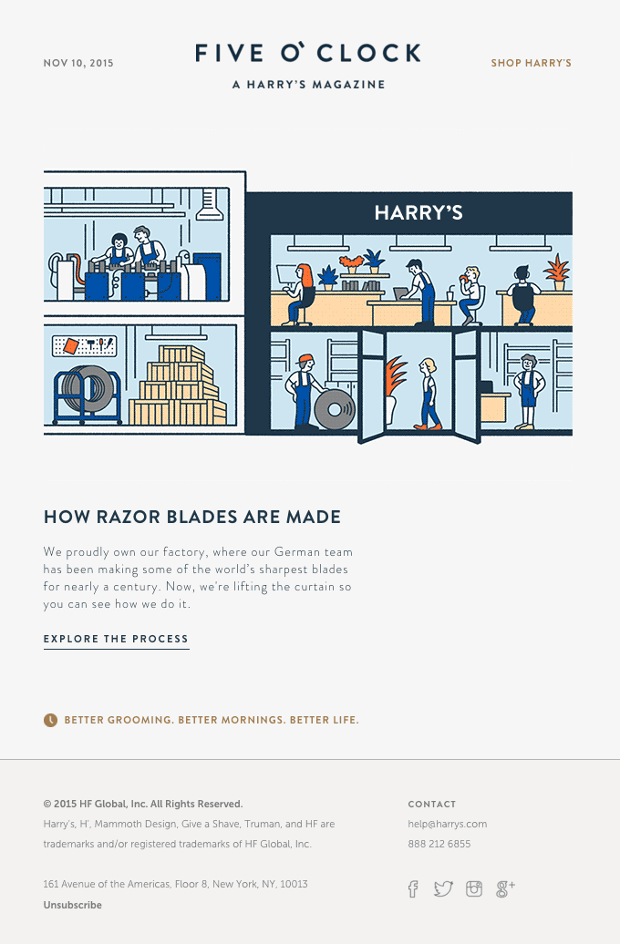 We make our own blades. Find out how.