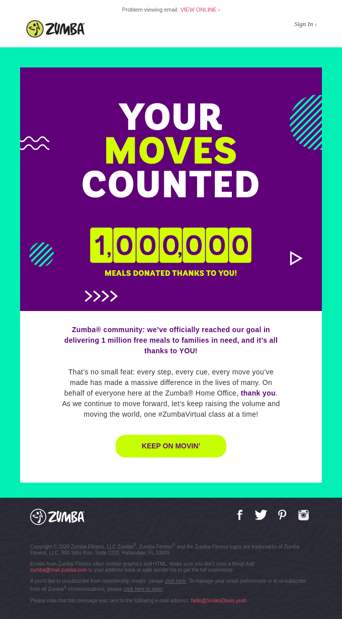 We Moved the 🌎 And Hit Our Goal!