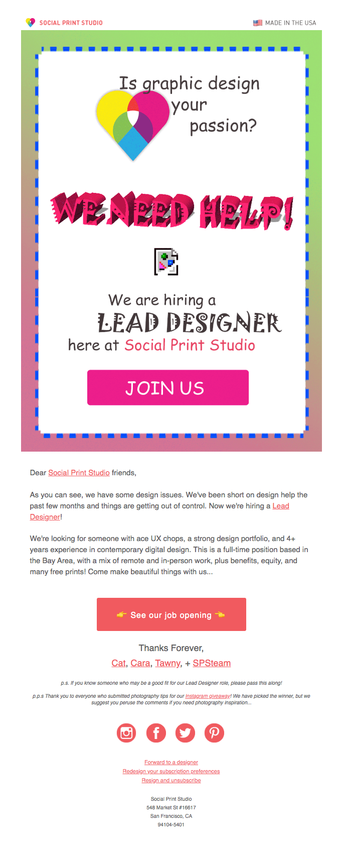 We're hiring! 👋