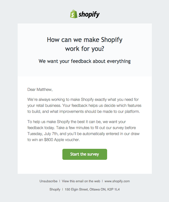 Matthew, we want to hear from you!