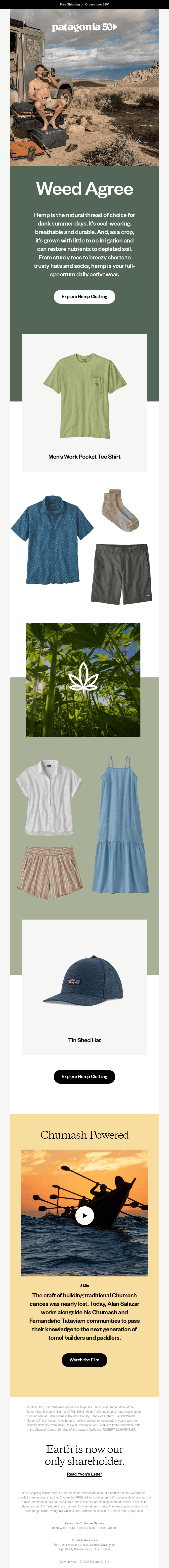 Wear hemp, stay cool