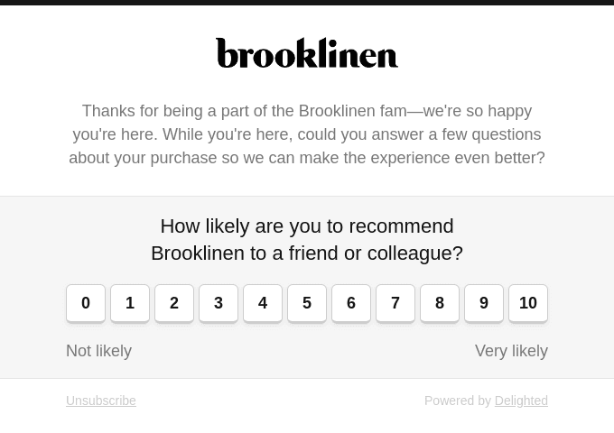 We'd like to ask you a question...
