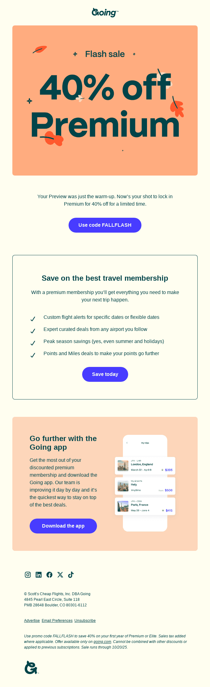 Weekend Flash Sale: Go Premium!