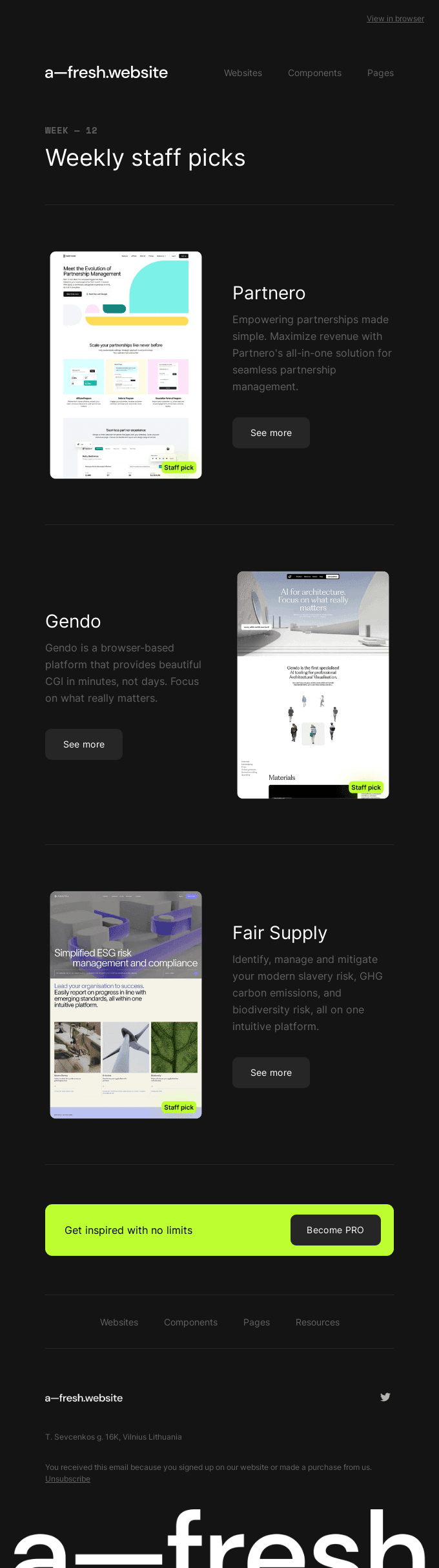 Weekly design inspiration