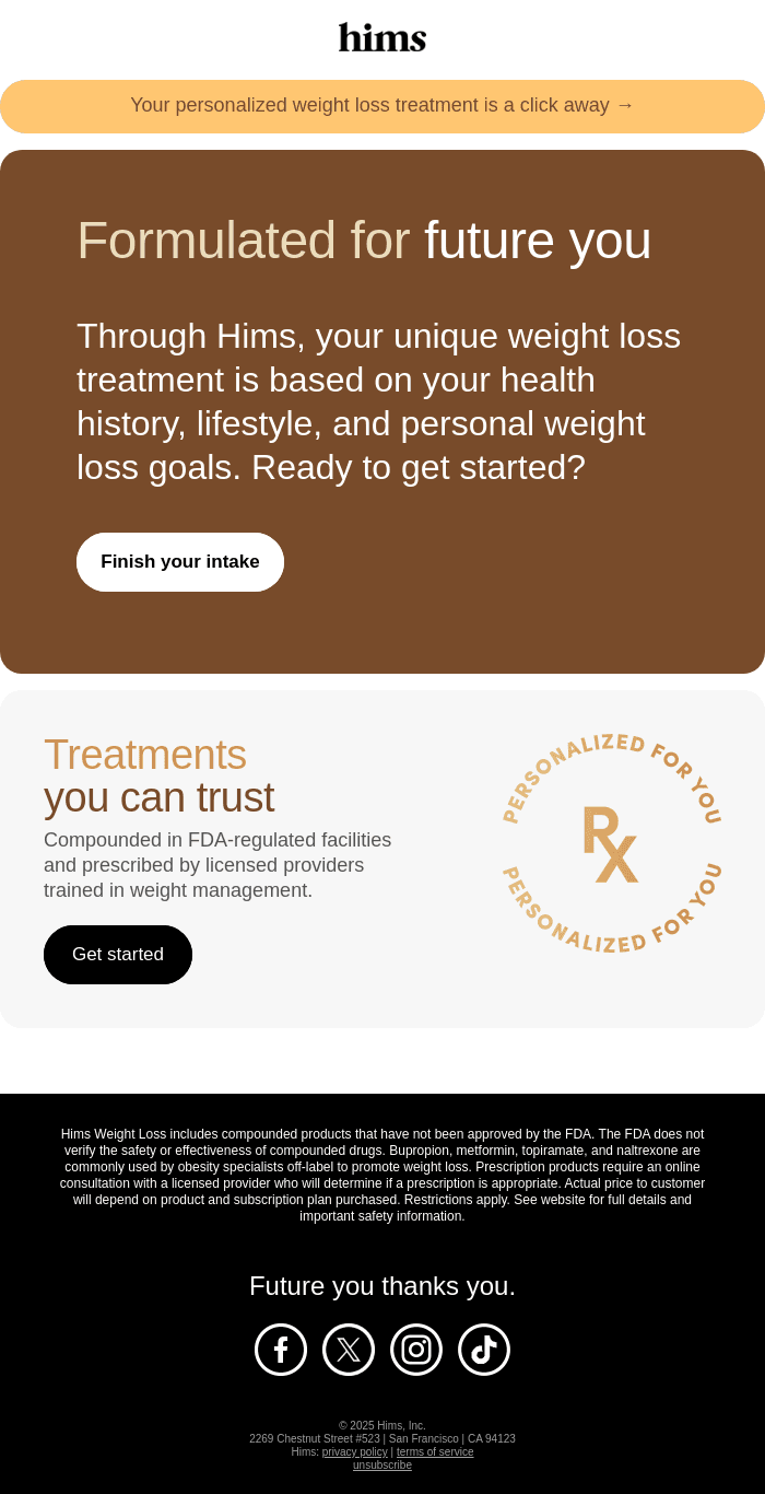 Weight loss your way