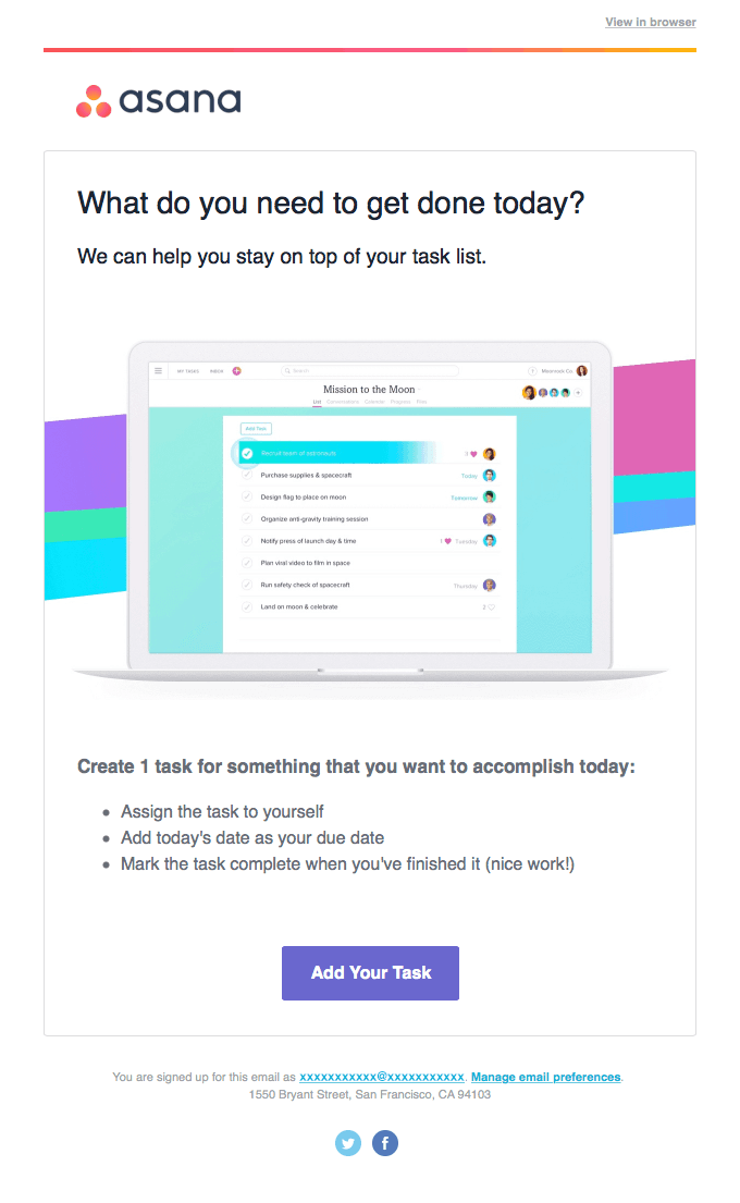 Welcome to Asana