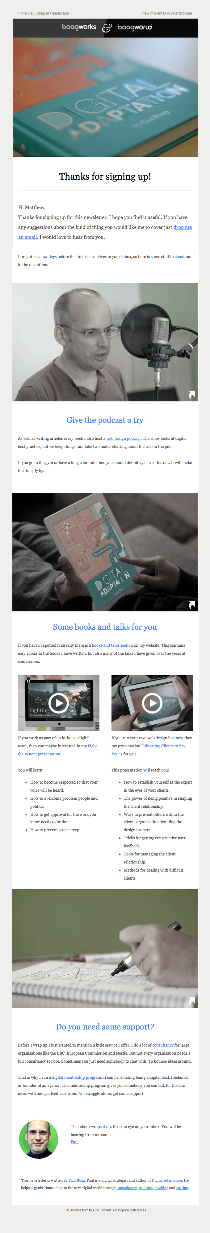 Welcome to the Boagworld Newsletter