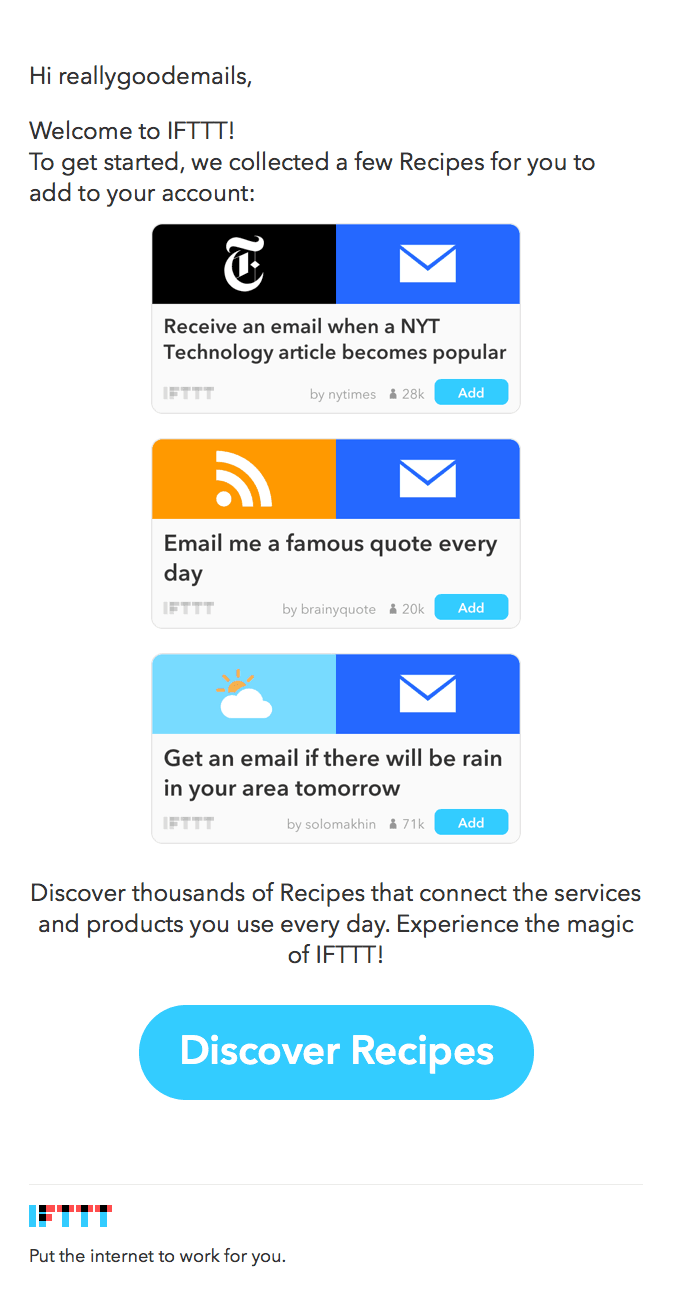 Welcome to IFTTT