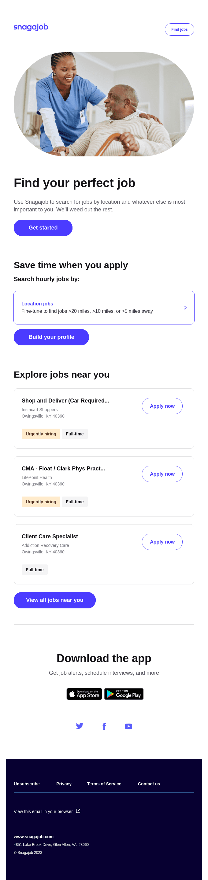 Welcome! Let’s get you hired.