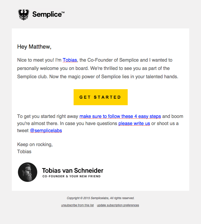 Tobias from Semplice – Welcome!