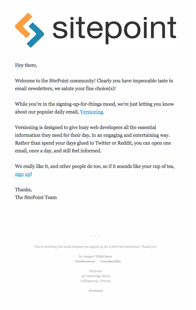 Another SitePoint email you might like