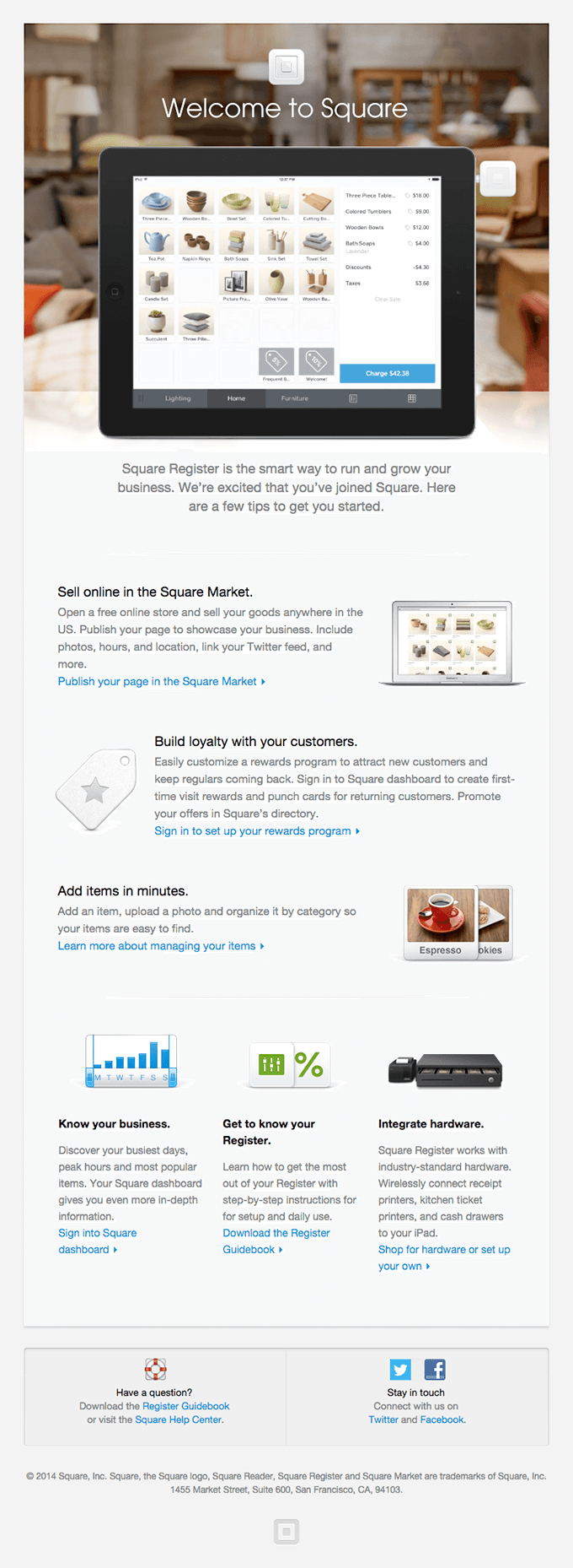 Welcome to Square Register