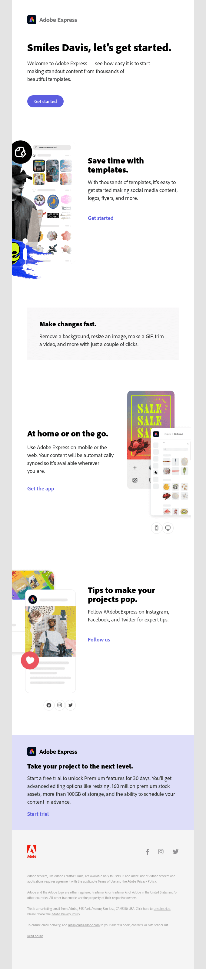 Welcome to Adobe Express