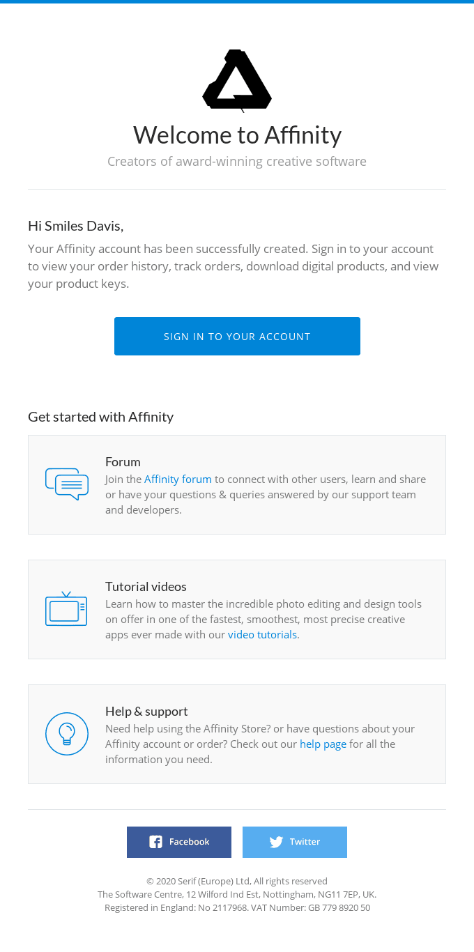 Welcome to Affinity