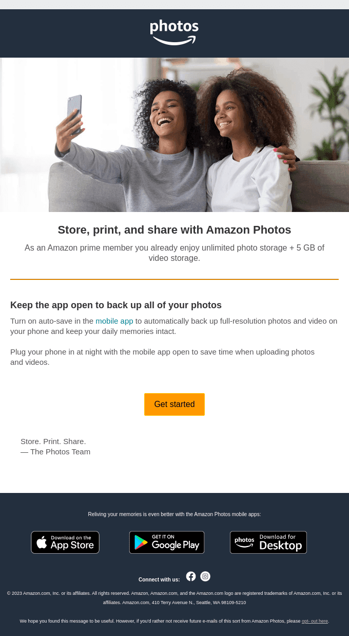 Welcome to Amazon Photos!