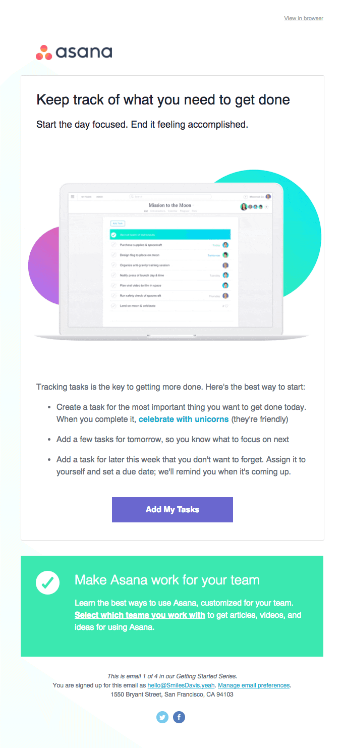 Welcome to Asana