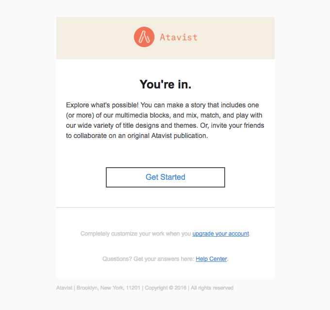 Welcome to Atavist