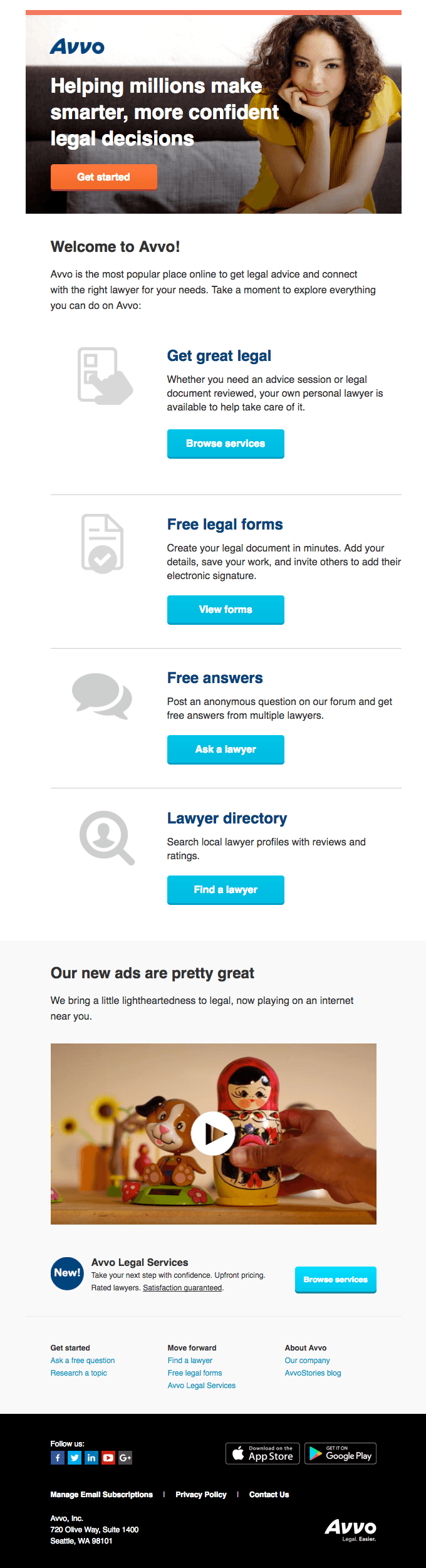 Welcome to Avvo!