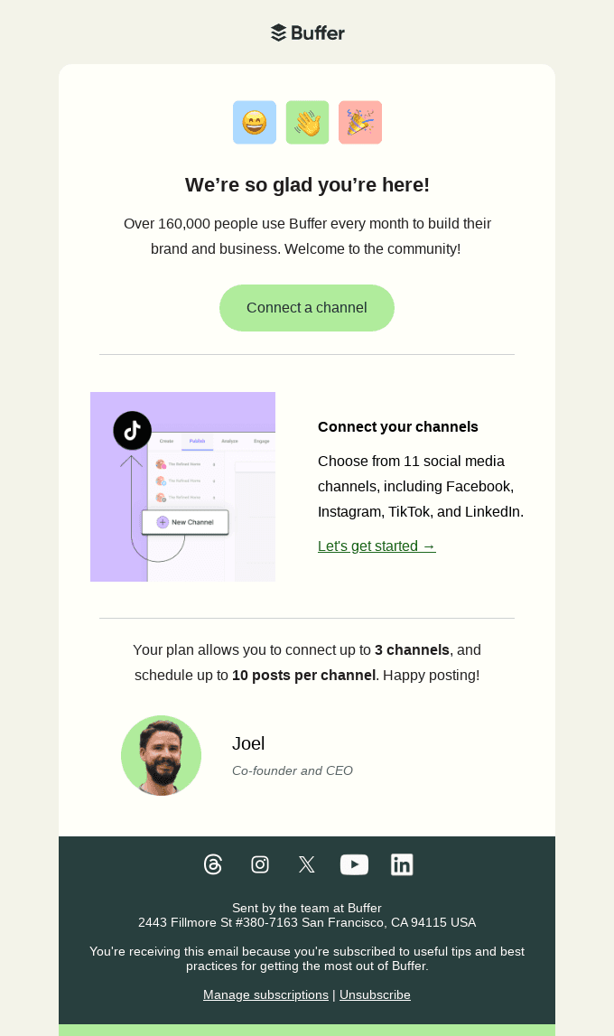 Welcome to Buffer 👋