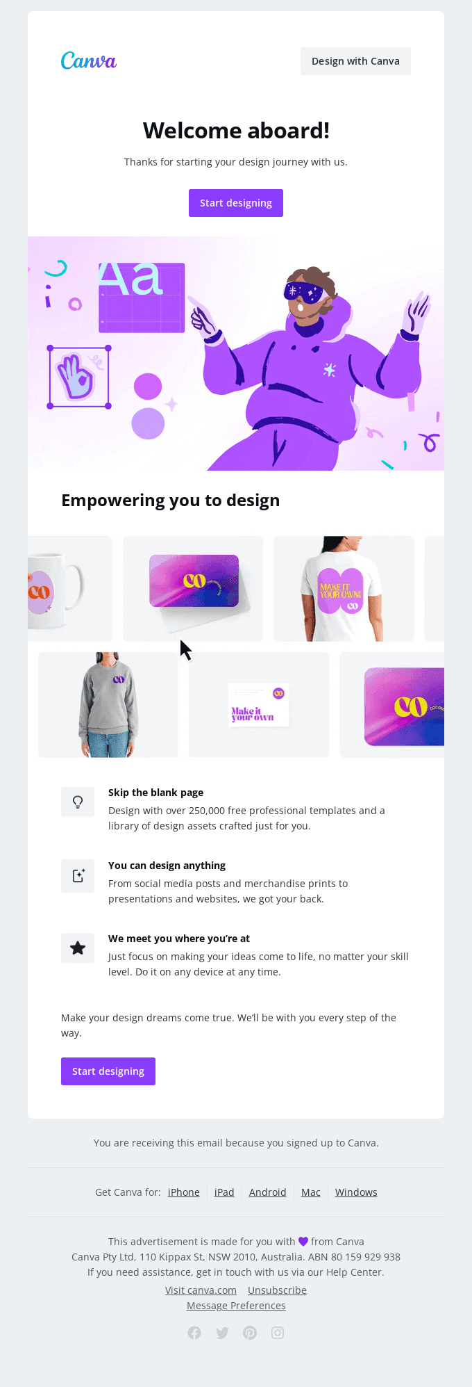 Welcome to Canva! 🎉